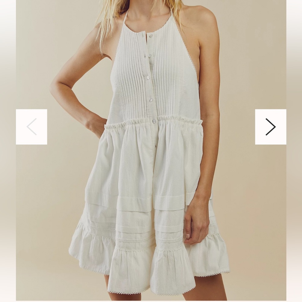 FREE PEOPLE | Strappy tie back ruffled dress/top | SIZE S